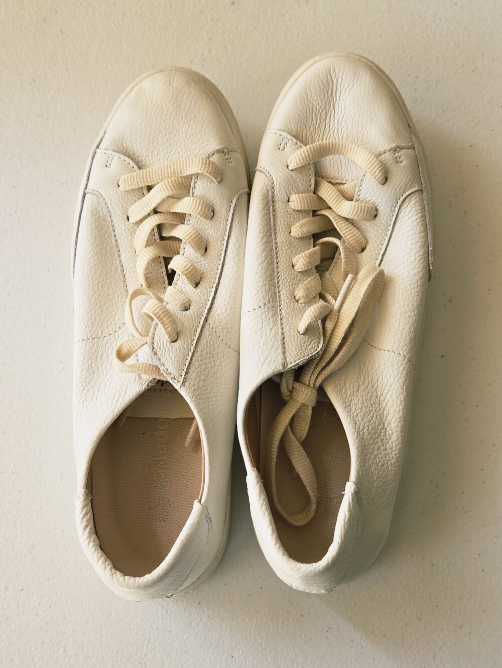 Soludos Womens White Leather Sneaker Shoes Sz 9 - Picture 6 of 6